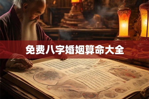 免费八字婚姻算命大全 免费八字婚姻算命大全