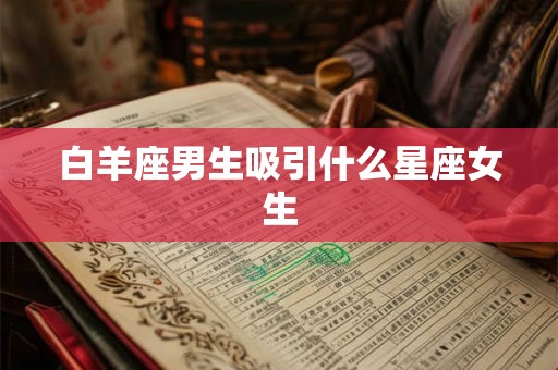 白羊座男生吸引什么星座女生