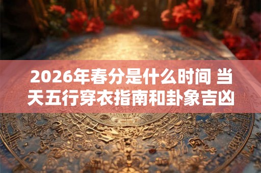 2026年春分是什么时间 当天五行穿衣指南和卦象吉凶查询 2026年春分是什么时间 当天五行穿衣指南和卦象吉凶查询