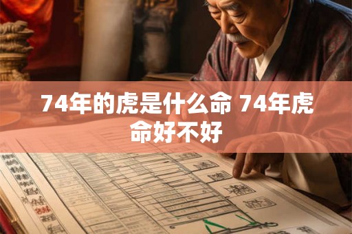 74年的虎是什么命 74年虎命好不好