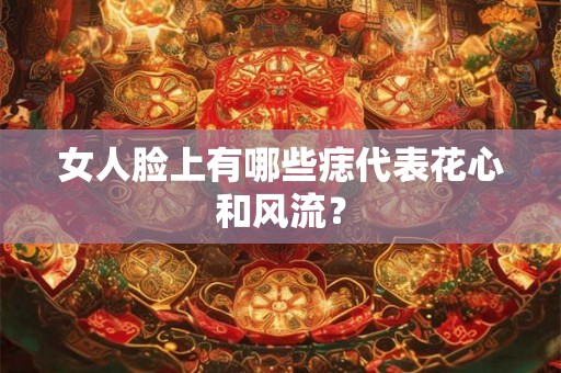 女人脸上有哪些痣代表花心和风流? 女人脸上有哪些痣代表花心和风流?