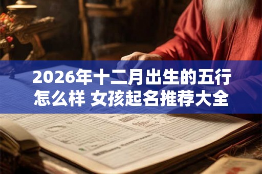 2026年十二月出生的五行怎么样 女孩起名推荐大全