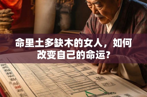命里土多缺木的女人，如何改变自己的命运？