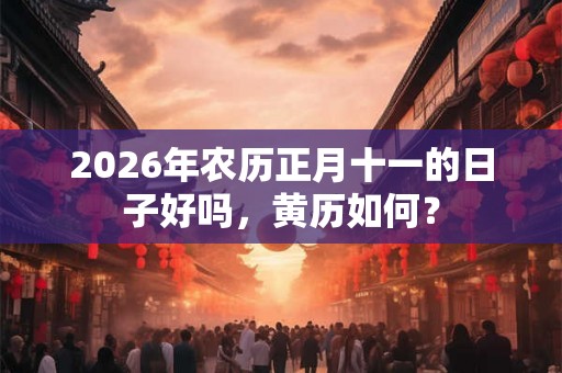 2026年农历正月十一的日子好吗，黄历如何？