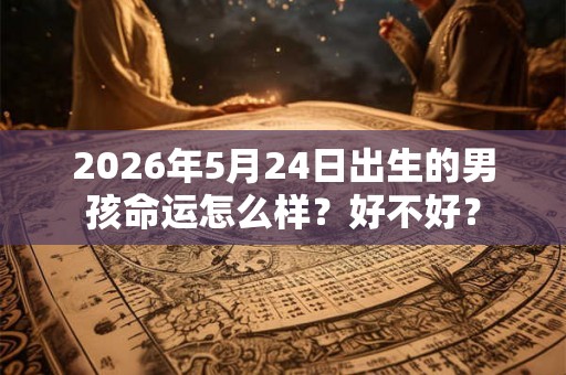 2026年5月24日出生的男孩命运怎么样？好不好？