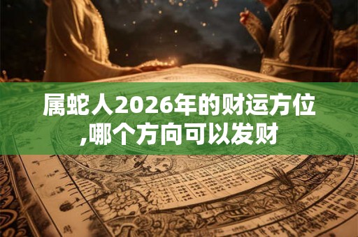 属蛇人2026年的财运方位,哪个方向可以发财 属蛇人2026年的财运方位,哪个方向可以发财