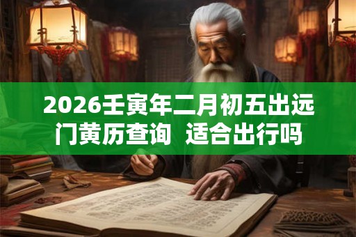 2026壬寅年二月初五出远门黄历查询  适合出行吗
