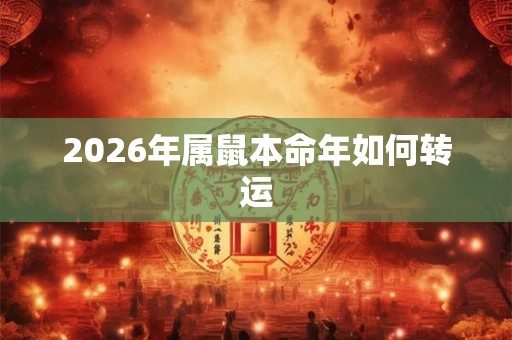 2026年属鼠本命年如何转运