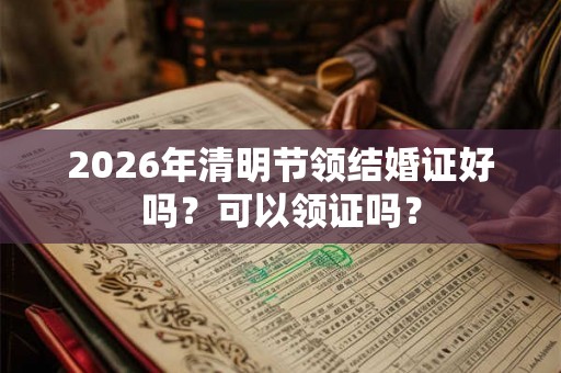 2026年清明节领结婚证好吗？可以领证吗？