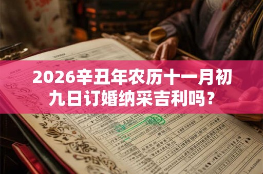 2026辛丑年农历十一月初九日订婚纳采吉利吗? 2026辛丑年农历十一月初九日订婚纳采吉利吗?