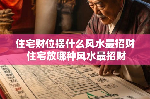 住宅财位摆什么风水最招财 住宅放哪种风水最招财 住宅财位摆什么风水最招财 住宅放哪种风水最招财