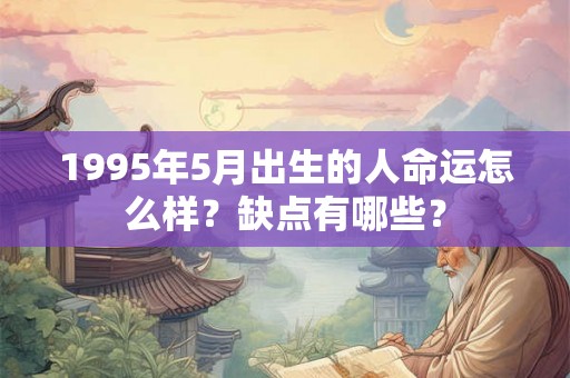 1995年5月出生的人命运怎么样？缺点有哪些？