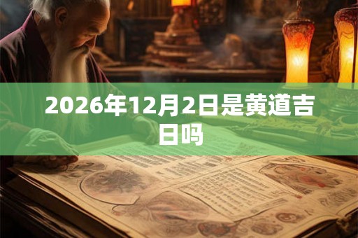 2026年12月2日是黄道吉日吗