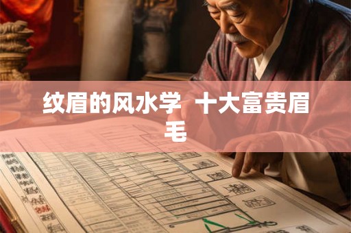 纹眉的风水学 十大富贵眉毛 纹眉的风水学 十大富贵眉毛