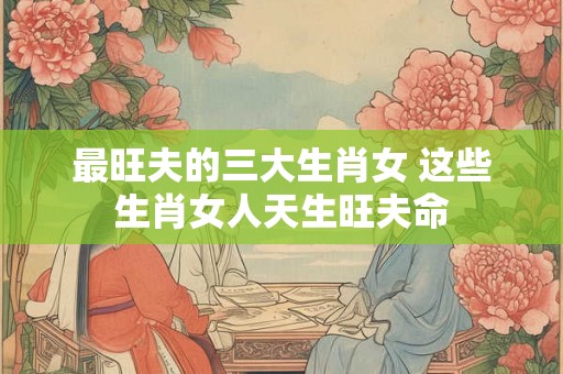 最旺夫的三大生肖女 这些生肖女人天生旺夫命