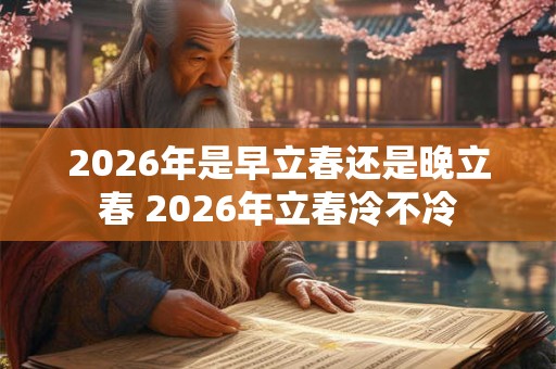 2026年是早立春还是晚立春 2026年立春冷不冷 2026年是早立春还是晚立春 2026年立春冷不冷