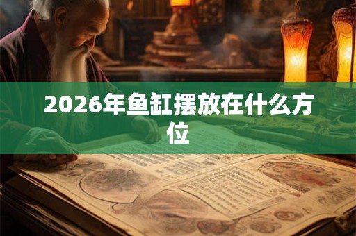 2026年鱼缸摆放在什么方位