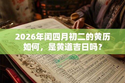 2026年闰四月初二的黄历如何，是黄道吉日吗？