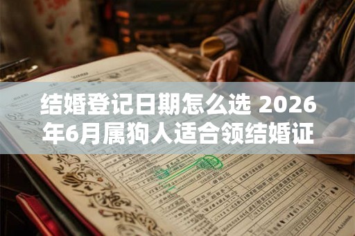 结婚登记日期怎么选 2026年6月属狗人适合领结婚证的日子