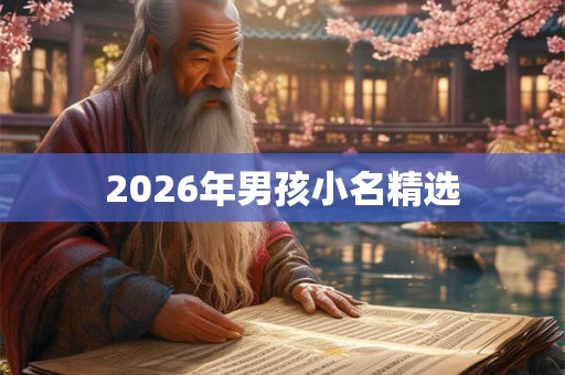 2026年男孩小名精选