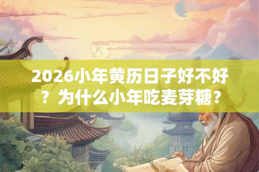 2026小年黄历日子好不好？为什么小年吃麦芽糖？