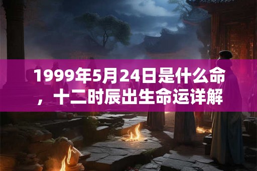 1999年5月24日是什么命，十二时辰出生命运详解