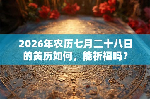 2026年农历七月二十八日的黄历如何，能祈福吗？