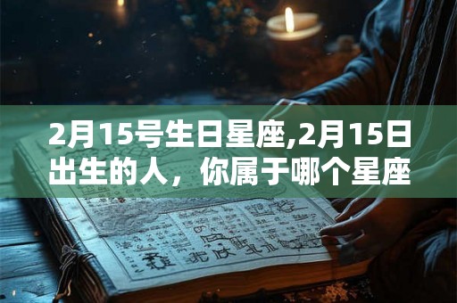 2月15号生日星座,2月15日出生的人，你属于哪个星座？
