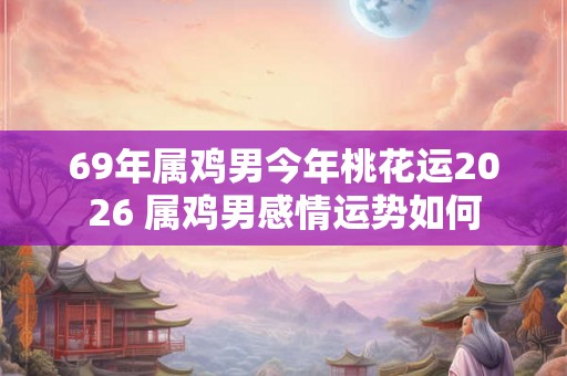 69年属鸡男今年桃花运2026 属鸡男感情运势如何