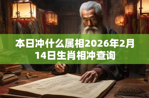 本日冲什么属相2026年2月14日生肖相冲查询