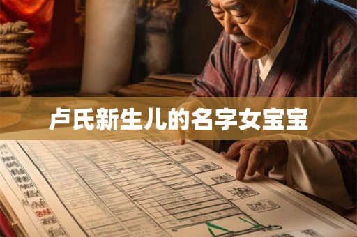 卢氏新生儿的名字女宝宝