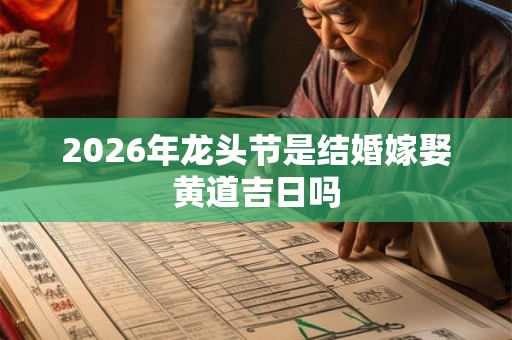 2026年龙头节是结婚嫁娶黄道吉日吗