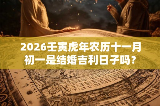 2026壬寅虎年农历十一月初一是结婚吉利日子吗? 2026壬寅虎年农历十一月初一是结婚吉利日子吗?