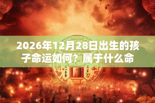 2026年12月28日出生的孩子命运如何?属于什么命 2026年12月28日出生的孩子命运如何?属于什么命