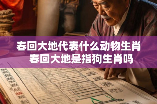 春回大地代表什么动物生肖 春回大地是指狗生肖吗 春回大地代表什么动物生肖 春回大地是指狗生肖吗