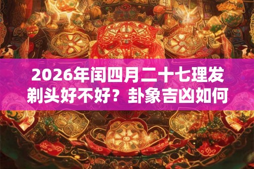 2026年闰四月二十七理发剃头好不好？卦象吉凶如何？