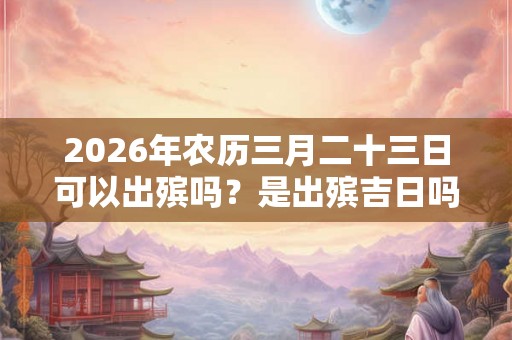 2026年农历三月二十三日可以出殡吗？是出殡吉日吗？