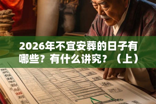 2026年不宜安葬的日子有哪些？有什么讲究？（上）