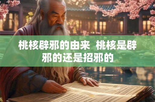 桃核辟邪的由来  桃核是辟邪的还是招邪的