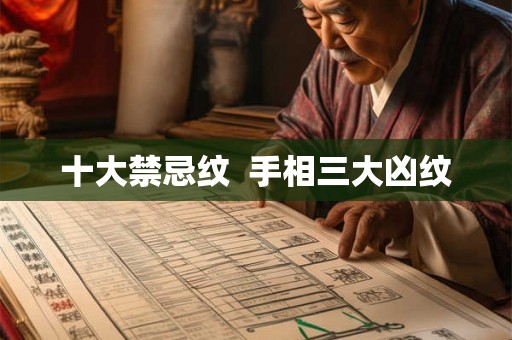 十大禁忌纹  手相三大凶纹