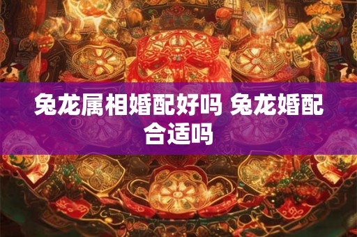 兔龙属相婚配好吗 兔龙婚配合适吗