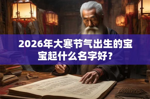 2026年大寒节气出生的宝宝起什么名字好? 2026年大寒节气出生的宝宝起什么名字好?