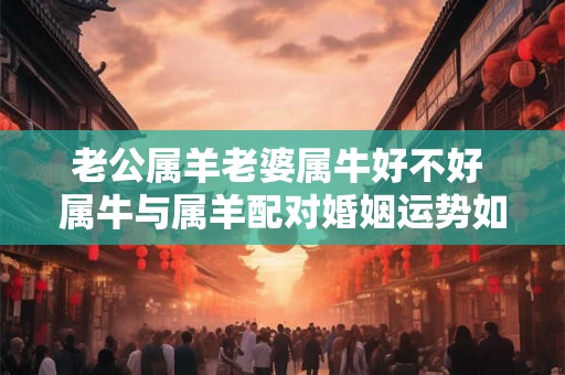 老公属羊老婆属牛好不好 属牛与属羊配对婚姻运势如何
