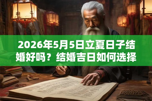 2026年5月5日立夏日子结婚好吗?结婚吉日如何选择? 2026年5月5日立夏日子结婚好吗?结婚吉日如何选择?