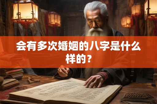 会有多次婚姻的八字是什么样的？