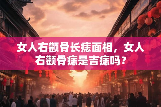 女人右颧骨长痣面相，女人右颧骨痣是吉痣吗？