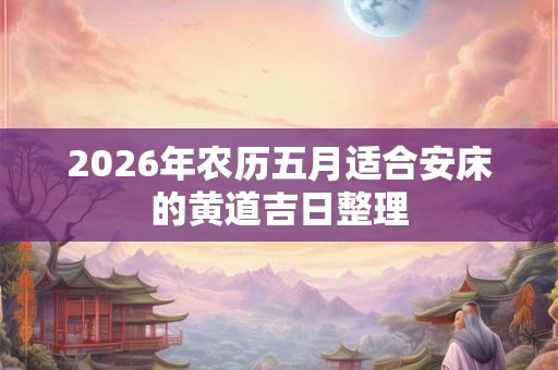 2026年农历五月适合安床的黄道吉日整理