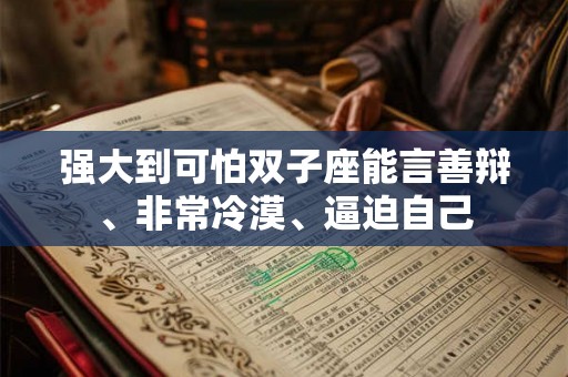 强大到可怕双子座能言善辩、非常冷漠、逼迫自己