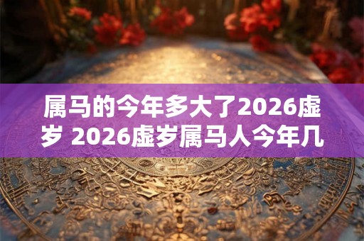 属马的今年多大了2026虚岁 2026虚岁属马人今年几岁