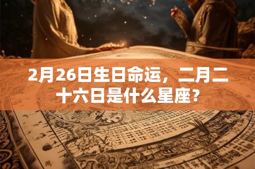 2月26日生日命运,二月二十六日是什么星座? 2月26日生日命运,二月二十六日是什么星座?